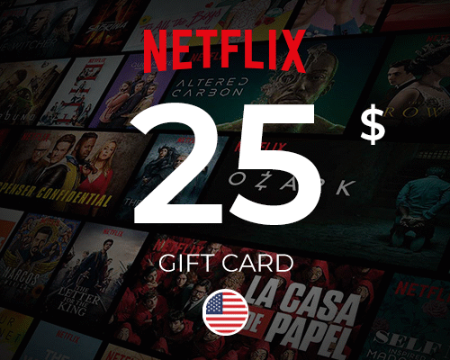 Carte cadeau Netflix 25 USD