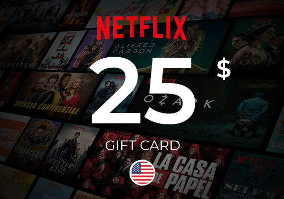 Carte cadeau Netflix 25 USD