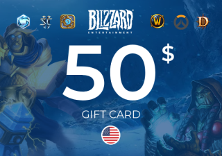 Carte Cadeau Blizzard 50 USD