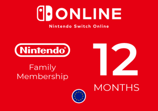 Nintendo Switch Online Abonnement Famille 12 Mois